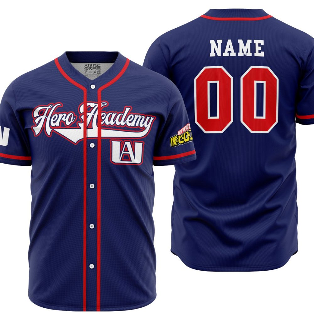 Personalized TrainingUniform MHA AOP Baseball Jersey MAIN Mockup - Anime Jersey Store