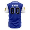 Personalized Triceratops Blue PR AOP Baseball Jersey BACK Mockup - Anime Jersey Store