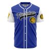 Personalized Triceratops Blue PR AOP Baseball Jersey FRONT Mockup - Anime Jersey Store