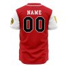 Personalized Tyrannosauruses Red PR AOP Baseball Jersey BACK Mockup - Anime Jersey Store