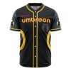 Personalized Umbreon Eeveelution P AOP Baseball Jersey FRONT Mockup - Anime Jersey Store