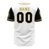 Personalized White Tigers White PR AOP Baseball Jersey BACK Mockup - Anime Jersey Store