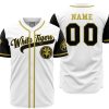 Personalized White Tigers White PR AOP Baseball Jersey MAIN Mockup - Anime Jersey Store