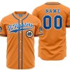 Personalized Z Fighters Goku Dragon Ball Z AOP Baseball Jersey MAIN Mockup 2 - Anime Jersey Store