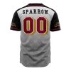 Pirates of the Caribbean Disney AOP Baseball Jersey BACK Mockup - Anime Jersey Store