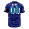 Revolutionary Army Sabo OP AOP Baseball Jersey BACK Mockup - Anime Jersey Store