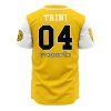 Sabertooths Yellow PR AOP Baseball Jersey AOP Baseball Jersey BACK Mockup - Anime Jersey Store