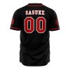 Sasuke Uchiha Clan Naruto AOP Baseball Jersey AOP Baseball Jersey BACK Mockup - Anime Jersey Store