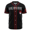 Sasuke Uchiha Naruto AOP Baseball Jersey FRONT Mockup - Anime Jersey Store