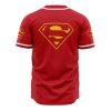 Superman DC Comics AOP Baseball Jersey BACK Mockup - Anime Jersey Store