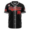 Team Rocket Grunt Black Pokemon AOP Baseball Jersey AOP Baseball Jersey FRONT Mockup - Anime Jersey Store