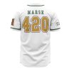 Tegridy Farms Marsh SP AOP Baseball Jersey AOP Baseball Jersey BACK Mockup - Anime Jersey Store