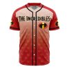 The Incredible Disney AOP Baseball Jersey FRONT Mockup - Anime Jersey Store