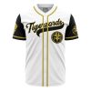 Tigerzords White PR AOP Baseball Jersey AOP Baseball Jersey FRONT Mockup - Anime Jersey Store