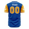 Toad SMB AOP Baseball Jersey BACK Mockup - Anime Jersey Store