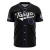 Tokyo Prefectural Gojo Jujutsu Kaisen AOP Baseball Jersey AOP Baseball Jersey FRONT Mockup - Anime Jersey Store