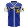 Triceratops Blue PR AOP Baseball Jersey AOP Baseball Jersey FRONT Mockup - Anime Jersey Store