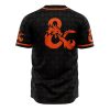 Trippy Dungeons Dragons AOP Baseball Jersey BACK Mockup - Anime Jersey Store