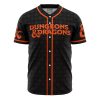 Trippy Dungeons Dragons AOP Baseball Jersey FRONT Mockup - Anime Jersey Store