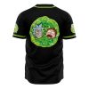 Trippy Rick and Morty AOP Baseball Jersey BACK Mockup - Anime Jersey Store