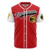 Tyrannosauruses Red PR AOP Baseball Jersey AOP Baseball Jersey FRONT Mockup - Anime Jersey Store