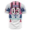 Upper Moons Akaza DS AOP Baseball Jersey AOP Baseball Jersey BACK Mockup - Anime Jersey Store