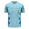 Vaporeon Pokemon AOP Baseball Jersey AOP Baseball Jersey FRONT Mockup - Anime Jersey Store