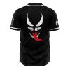 Venom Marvel AOP Baseball Jersey BACK Mockup - Anime Jersey Store