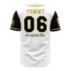 White Tigers White PR AOP Baseball Jersey AOP Baseball Jersey BACK Mockup - Anime Jersey Store