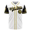 White Tigers White PR AOP Baseball Jersey AOP Baseball Jersey FRONT Mockup - Anime Jersey Store