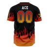 Whitebeard Pirates Ace OP AOP Baseball Jersey BACK Mockup - Anime Jersey Store