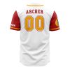 Whore Island Ocelots Archer AOP Baseball Jersey AOP Baseball Jersey BACK Mockup - Anime Jersey Store