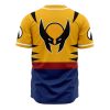 Wolverine Marvel AOP Baseball Jersey BACK Mockup 1 - Anime Jersey Store