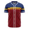 Wonder Woman DC Comics AOP Baseball Jersey FRONT Mockup - Anime Jersey Store