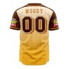 Woody Toy Story AOP Baseball Jersey BACK Mockup - Anime Jersey Store