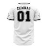 Xemnas Organization XIII KH AOP Baseball Jersey AOP Baseball Jersey BACK Mockup - Anime Jersey Store