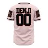 denji devil hunter v2 Baseball Jersey back - Anime Jersey Store