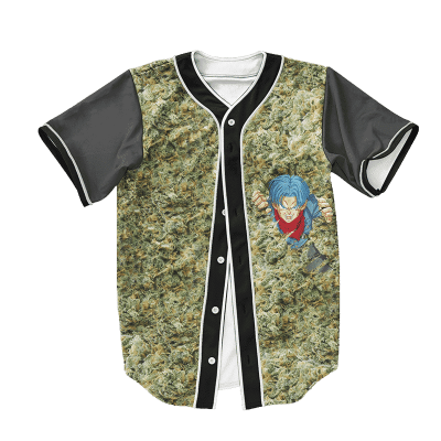 Dragon Ball Z Trunks Pool of Weed Art Baseball Jersey - Anime Jersey Store