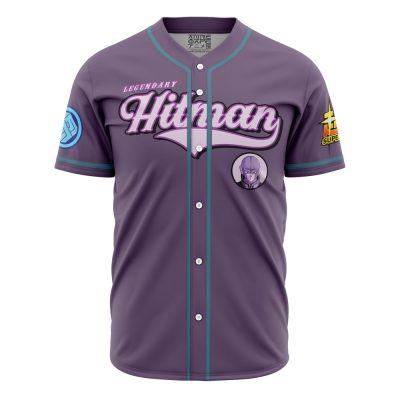 Hit DBZ AOP Baseball Jersey AOP Baseball Jersey FRONT Mockup - Anime Jersey Store