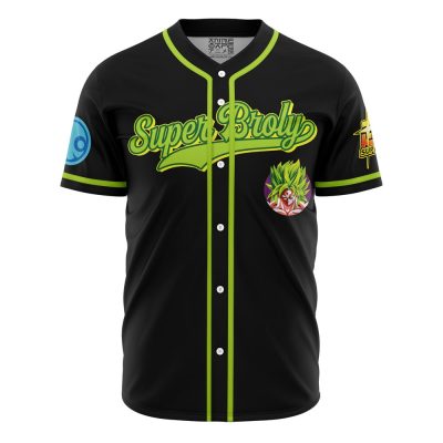 Super Broly DBZ AOP Baseball Jersey FRONT Mockup 1 - Anime Jersey Store